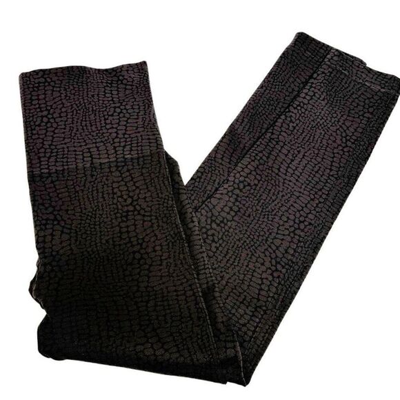 Spanx look at me now brown and black animal print shaping leggings size L - Picture 10 of 11